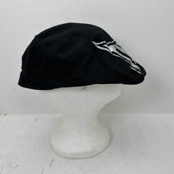Tapout Newsboy Cabbie Hat Black Faded OSFM One Size Y2K MMA - Picture 5 of 9